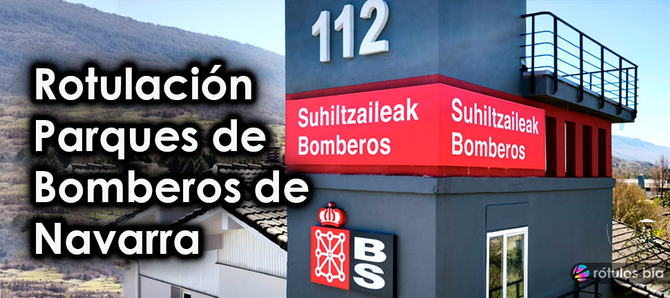 Rótulos y rotulación de vehículos para los bomberos de Navarra