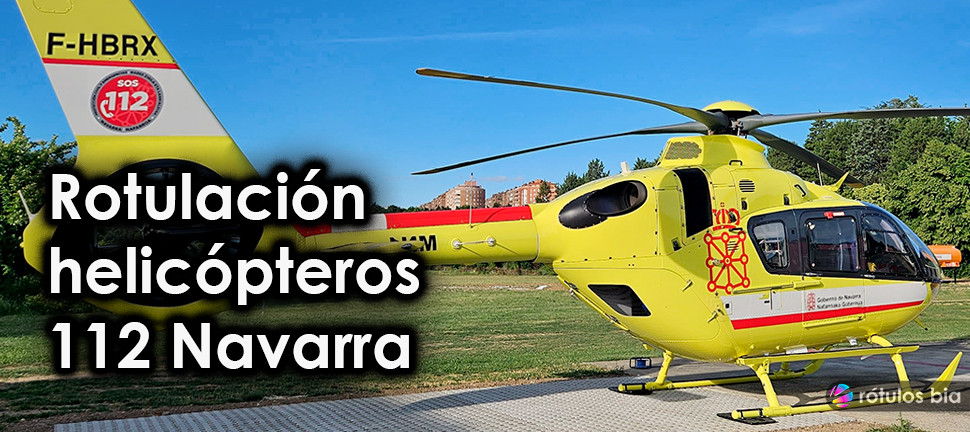 Rotulación helicópteros 112 Navarra