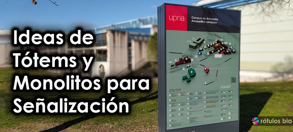 Tótem de señalización para empresa