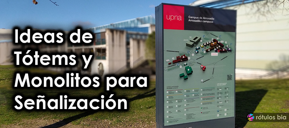 Tótem de señalización para empresa